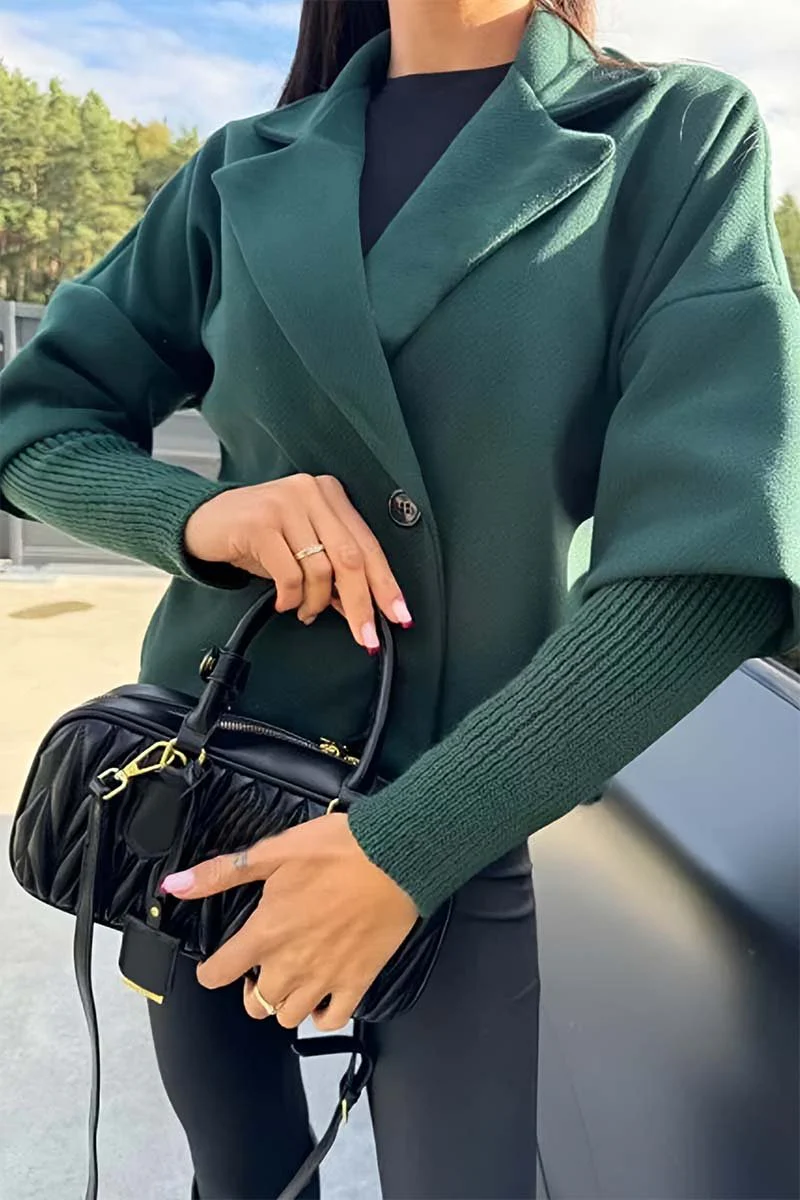 Women's casual lapel short coat